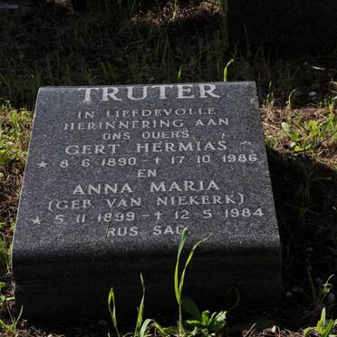 TRUTER Gert Hermias 1890-1986 &amp; Anna Maria VAN NIEKERK 1899-1984