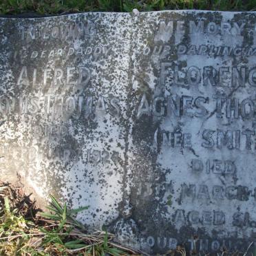 THOMAS Alfred Louis -1924 &amp; Florence Agnes SMITH -1947