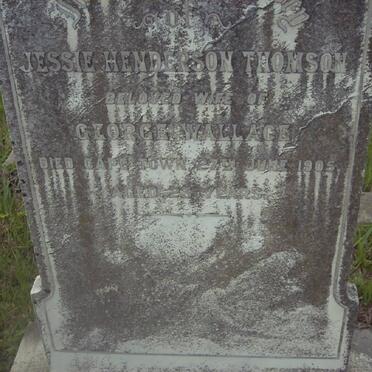 THOMSON Jessie Henderson -1905