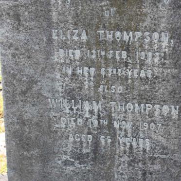 THOMPSON Eliza -1903 :: THOMPSON William -1907