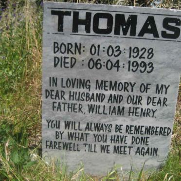 THOMAS William Henry 1928-1993