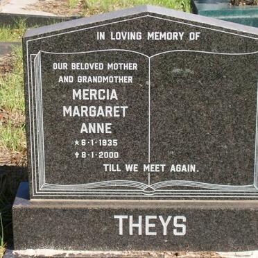 THEYS Mercia Margaret Anne 1935-2000