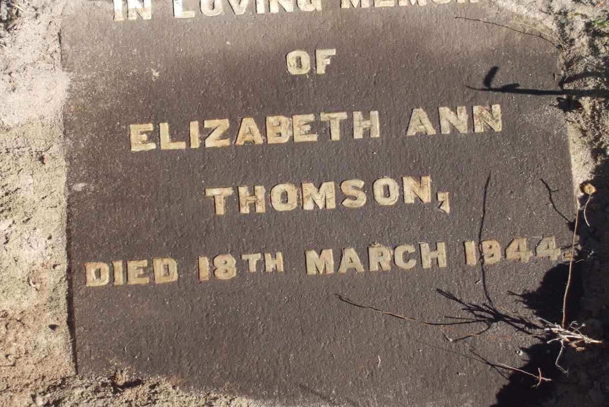 THOMSON Elizabeth Ann -1944