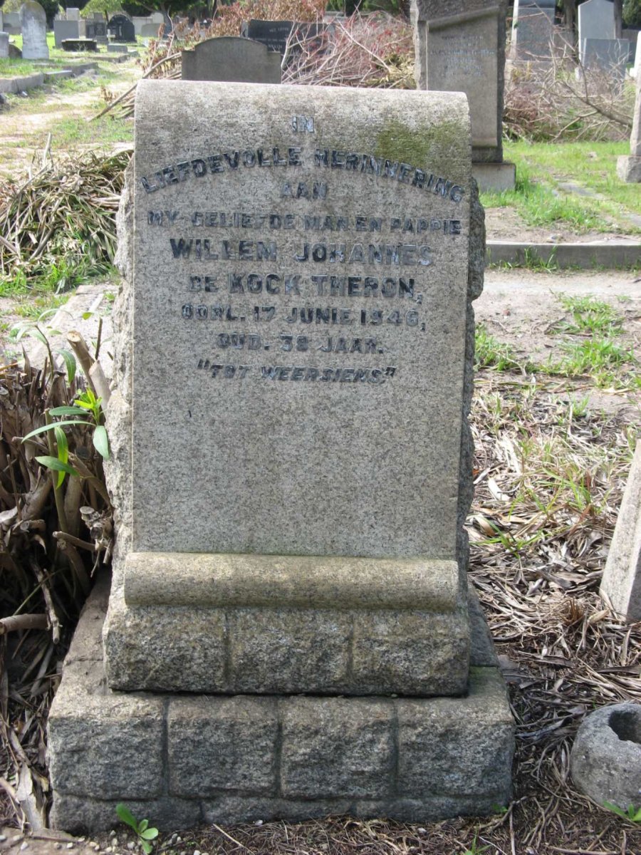 THERON Willem Johannes de Kock -1946
