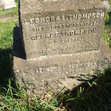 THOMPSON George :: THOMPSON Leonora L. -1925 :: THOMPSON Leonora L. 1875-1946