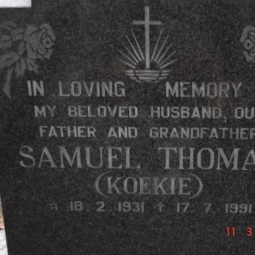 THOMAS Samuel 1931-1991