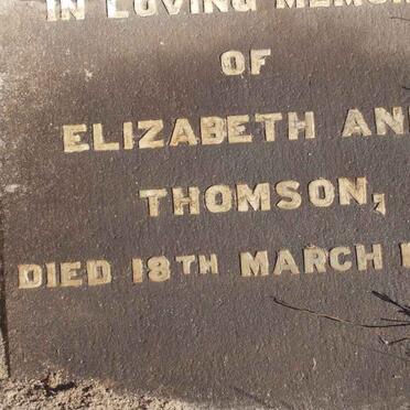 THOMSON Elizabeth Ann -1944