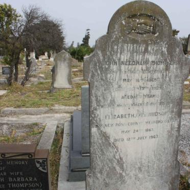 THOMPSON John Needham 1869-1929 &amp; Elizabeth HUDSON 1867-1962