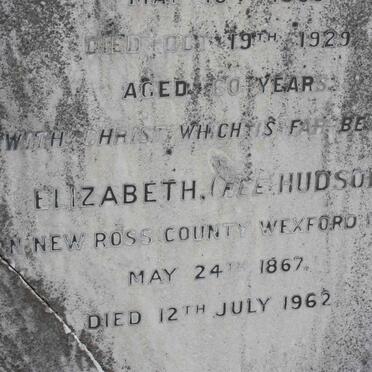 THOMPSON Elizabeth HUDSON 1867-1962