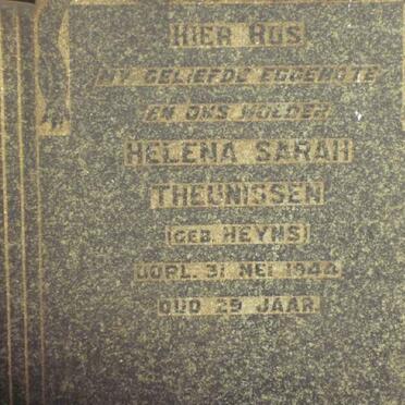 THEUNISSEN Helena Sarah nee HEYNS -1944