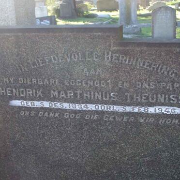THEUNISSEN Hendrik Marthinus 1884-1946