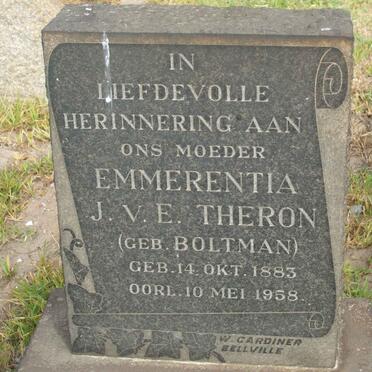 THERON Emmerentia J.V.E. nee BOLTMAN 1883-1958