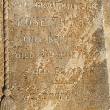 THORNS Sydney -1958 &amp; Rose BENTLEY -1980