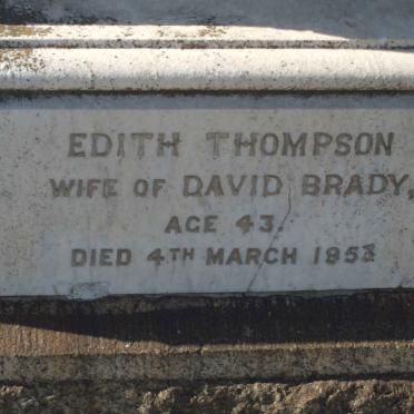 THOMPSON Edith -195?