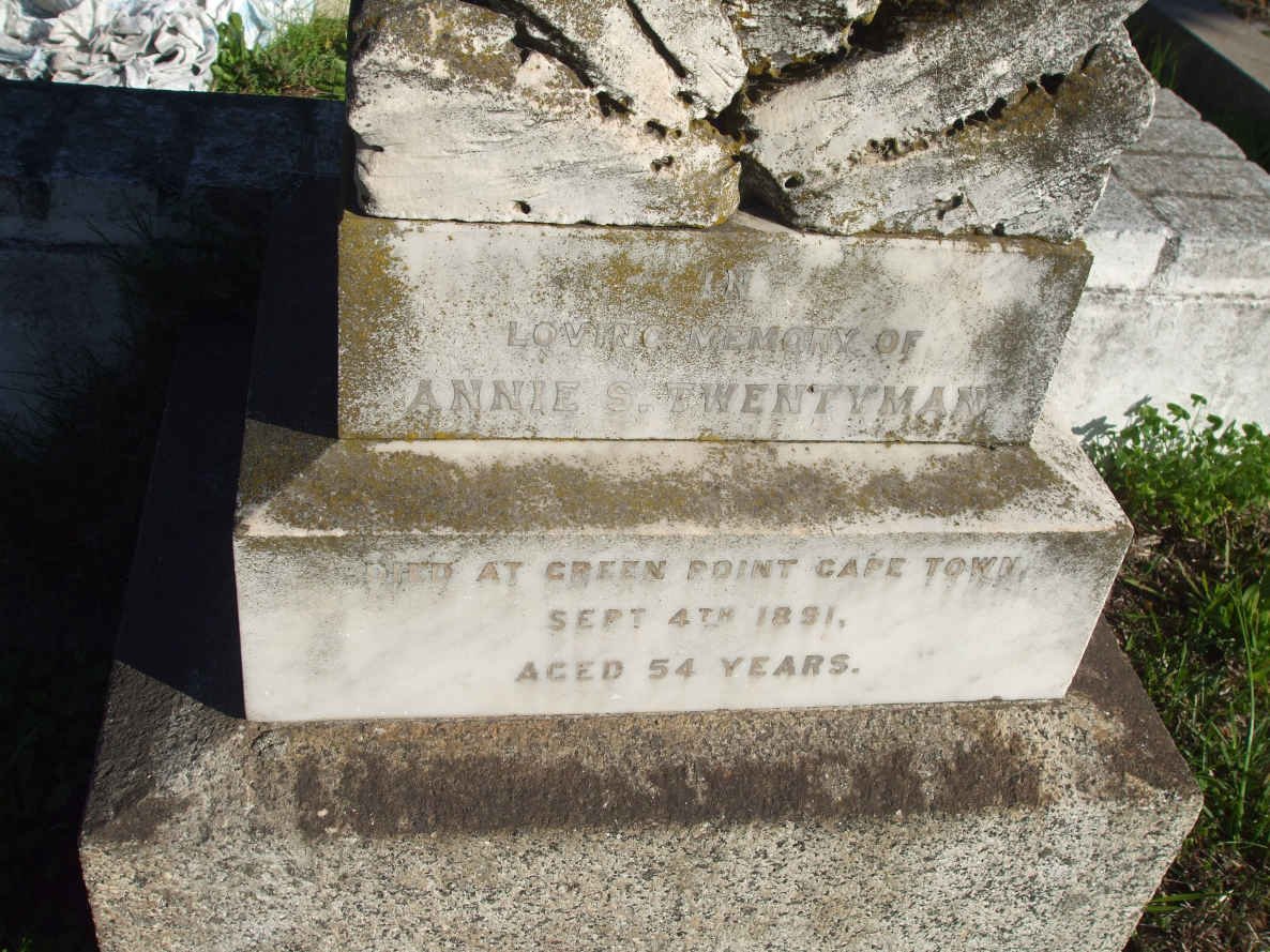 TWENTYMAN Annie S.  -1891