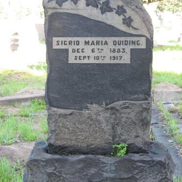 QUIDING Sigrid Maria 1883-1917