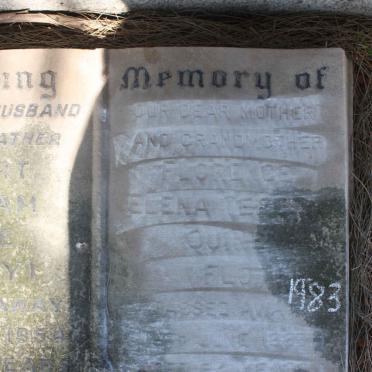 QUINE Robert William -1954 &amp; Florence Elena T. -1983 