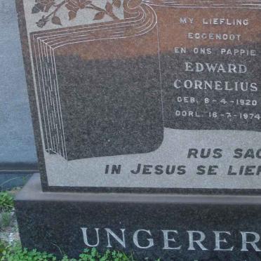 UNGERER Edward Cornelius 1920-1974