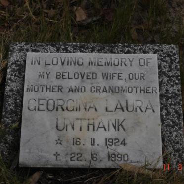UNTHANK Georgina Laura 1924-1990