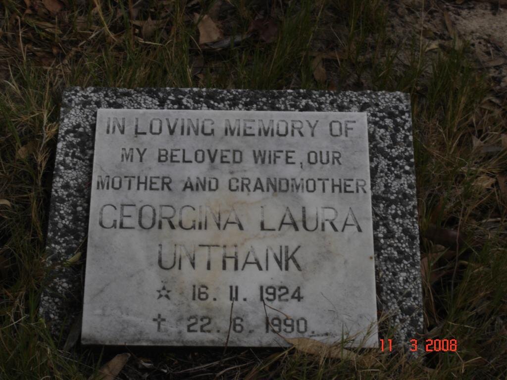 UNTHANK Georgina Laura 1924-1990
