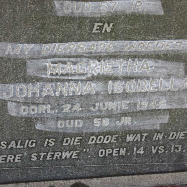 UYS Magrietha Johanna Isobella -1946