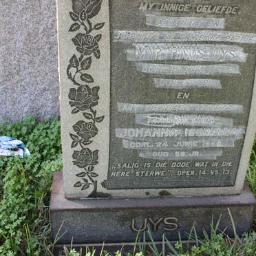 UYS Marthinus -1945 &amp; Magrietha Johanna Isobella -1946 