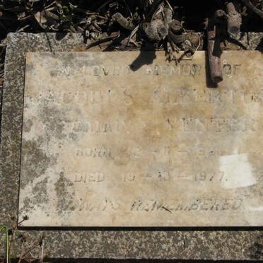 VENTER Jacobus Albertus ?  19??-1977