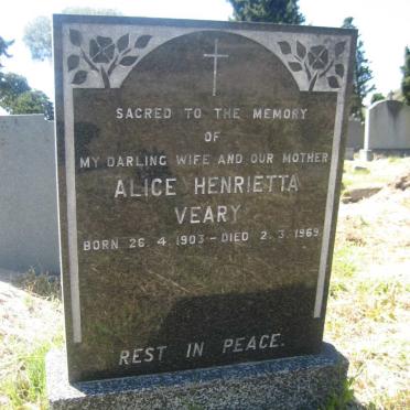 VEARY Alice Henrietta 1903-1969