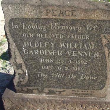 VENNER Dudley William Gardiner 1892-1958