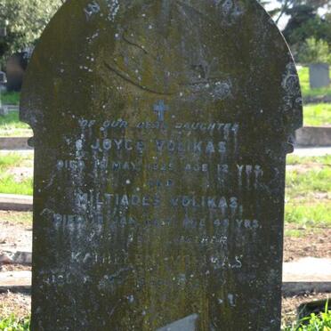 VOLIKAS Joyce -1929 :: VOLIKAS Miltiades -19? :: VOLIKAS Kathleen -1965