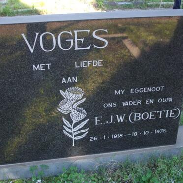VOGES E.J.W. 1918-1976