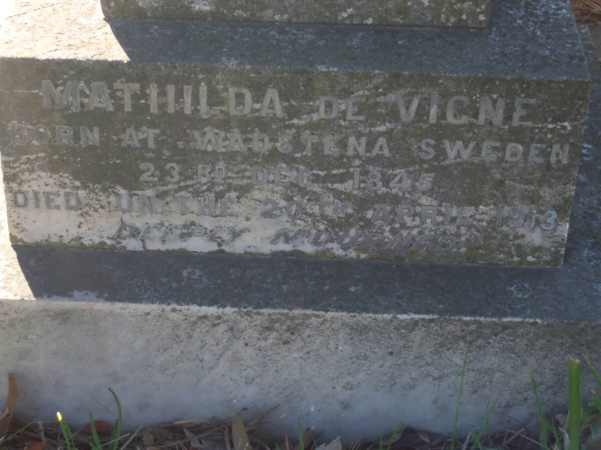 VIGNE Matilda, de 1845-1913