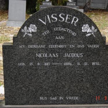 VISSER Nicolaas Jacobus 1917-1970