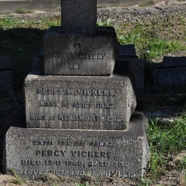 VICKERS Percy -1960 :: VICKERS Agnes 1853-1918