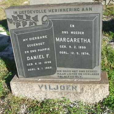 VILJOEN Daniel F. 1896-1966 &amp; Margaretha 1899-2974