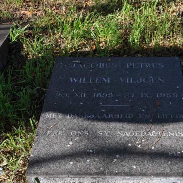 VILJOEN Jacobus Petrus Willem 1899-1959