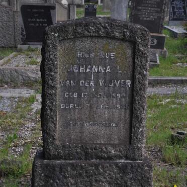 VIJVER Johanna L., van der 1898-194?