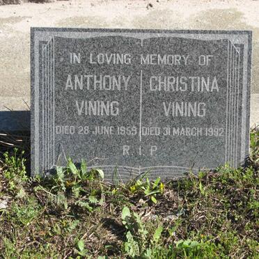 VINING Anthony -1959 &amp; Christina -1992