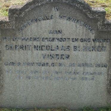 VISSER Gerrit Nicolaas Bleeker 188?-1950