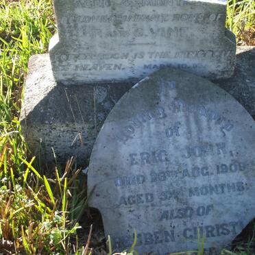 VINE Susan Phoebe -1959 :: VINE Eric John -1909 :: VINE Reuben Christian