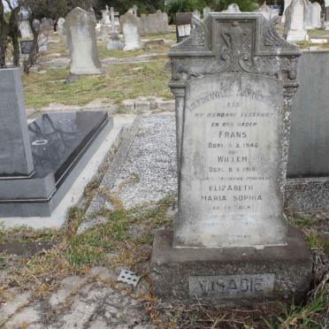 VISAGIE Frans -1940 &amp; Elizabeth Maria Sofia DE KOCK 1885-1958 :: VISAGIE Willem -1919 