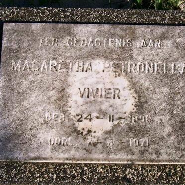 VIVIER Margaretha Petronella 1908-1971