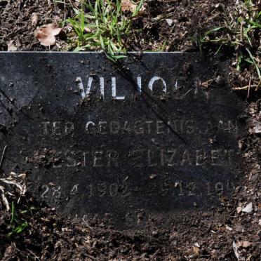 VILJOEN Hester Elizabeth 1902-199?