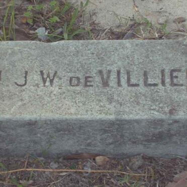 VILLIERS J.J.W., de