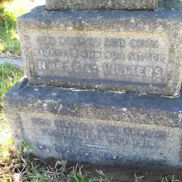 VILLIERS Mattie, de -1918