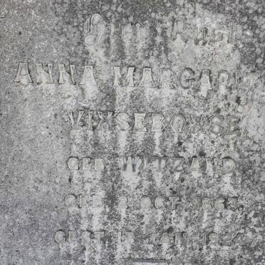 VIXSEBOXSE Anna Margaretha nee WITZAND 1863-1924