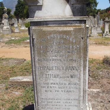 VLOTMAN Elizabeth Johanna nee WIID -1938