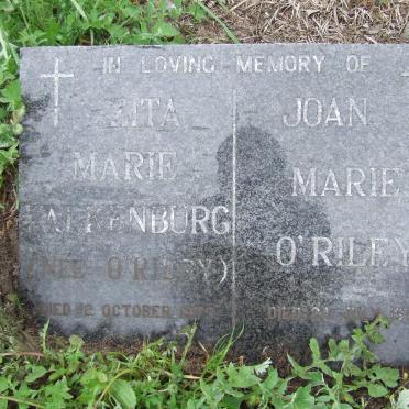 VALKENBURG Zita Marie nee O'RILEY -1979 ::O'RILEY Joan Marie -1989