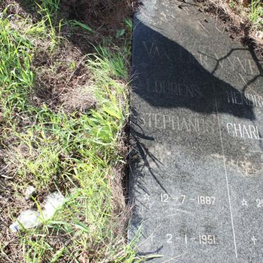 VYVER Lourens Stephanus, van der 1887-1951 &amp; Hendrika Charlotte MOHR 1903-1990