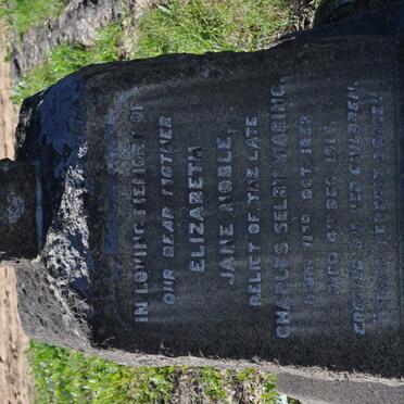 WARING Elizabeth Jane, NOBLE 1852-191?